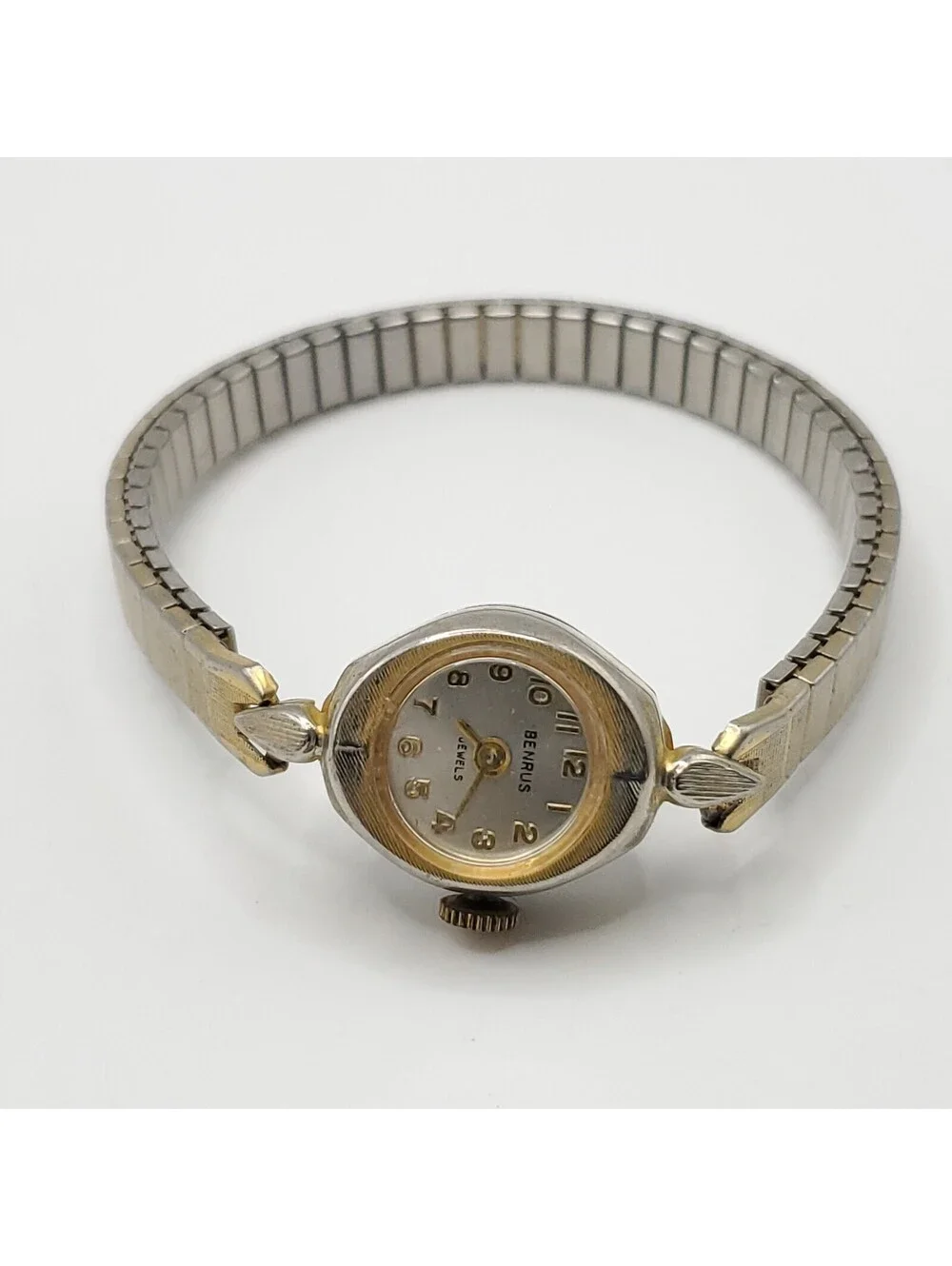 Benrus 17 Jewel Mechanical Womens Watch 16mm For Parts Or Repair